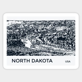 North Dakota USA Sticker